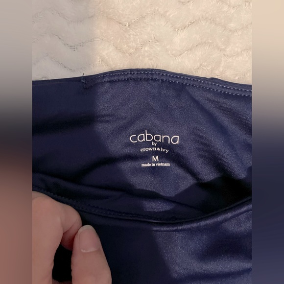 NWT - Cabana by Crown & Ivy Athletic Navy Leggings - Picture 3 of 4